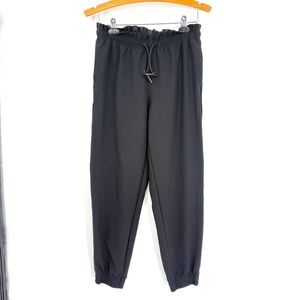 Athleta Metropolis Jogger Black Elastic Waist High Rise Tapered Pant Travel Sz 2